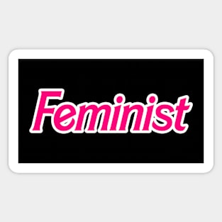 Hot Pink Feminist Sticker